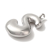 Non-Tarnish 304 Stainless Steel Pendants STAS-M017-08P-20-2