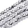 Electroplate Glass Bead Strands LS-EGLA-R094-4mm-15-1