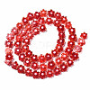 Handmade Millefiori Glass Bead Strands LAMP-J035-6mm-29-3