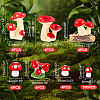 AHADEMAKER 124Pcs 7 Style Mini Resin Figurines DJEW-GA0001-33-2