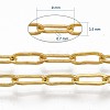 Brass Paperclip Chains CHC-S008-001A-G-6