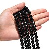 Synthetic Black Stone Beads Strands G-G088-10mm-5