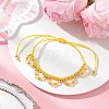 Flower Glass Seed Beads & Natural Agate Beaded Bracelets BJEW-MZ00222-04-1