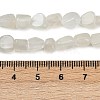 Natural White Moonstone Nuggets Beads Strands G-J335-45-6