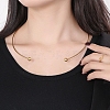 304 Stainless Steel Necklaces NJEW-F312-01G-2