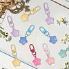 18Pcs 6 Colors Resin Star Pendant Decoraitons FIND-BBC0004-92-7