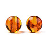 Resin Imitation Amber Beads RESI-N034-01-H01-3