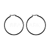 304 Stainless Steel Big Hoop Earrings X-EJEW-F105-07B-1