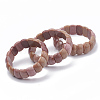 Natural Rhodochrosite Beaded Stretch Bracelets BJEW-S137-12-2