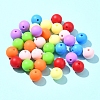 35Pcs Food Grade Eco-Friendly Silicone Focal Beads SIL-FS0001-22A-7