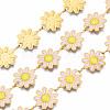 304 Stainless Steel & Enamel Link Chains CHS-Q004-001I-NF-1