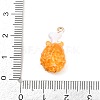 Drumstick Shrimp Alloy Enamel Pendants ENAM-P264-01F-G-4