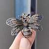 Alloy Rhinestone Brooch for Backpack Clothes PW-WG61EF0-01-1