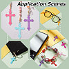 50Pcs Opaque Acrylic Pendants SACR-LP0001-03-4
