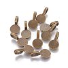 Tibetan Style Alloy Glue On Flat Pad Pendant Bails LS-TIBEP-1124-AB-FF-2