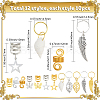 120Pcs 12 Styles Alloy & Iron Dreadlocks Hair Rings Decoration OHAR-SC0001-18B-2