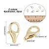 CHGCRAFT 8Pcs 2 Colors Brass Lobster Claw Clasps KK-CA0002-02-2