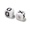 Opaque Acrylic Enamel Beads OACR-A038-02-2