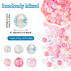 Transparent & Opaque Acrylic Bead OACR-TAC0002-08B-5