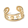 304 Stainless Steel Cuff Bangles for Women BJEW-D384-03G-2