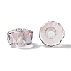 Transparent Electroplate Glass Beads GLAA-K064-10A-PL01-2
