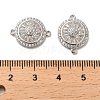 925 Sterling Silver Connector Charms STER-H110-18P-3