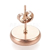 Ion Plating(IP) 304 Stainless Steel Stud Earring Settings STAS-K202-05D-RG-3
