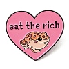 Eat the Rich Frog Alloy Brooches JEWB-M046-15-1