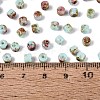 Opaque Picasso Glass Beads SEED-Q039-05A-A04-4