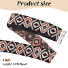 5 Yards Ethnic Style Embroidery Flat Polyester Elastic Rubber Cord/Band SRIB-FG0001-11A-2