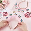 Cloth Lollipop Hair Bands for Women Girl OHAR-WH0021-89B-3