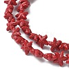 Synthetic Coral Dyed Carved Beads Strands CORA-K009-06A-03-3