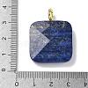 Natural Lapis Lazuli Faceted Pendants G-C274-03-G07-3