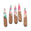 Resin and Walnut Pendants FIND-R051-08D-1
