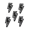 Lightning Bolt Polyester Computerized Embroidery Iron on Patches PATC-WH0001-78F-2