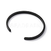 Ion Plating(IP) 304 Stainless Steel Cuff Bangles STAS-I110-10-4mm-B-3