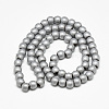Electroplate Non-magnetic Synthetic Hematite Beads Strands G-Q486-87E-2