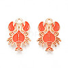 Marine Animals Alloy Enamel Pendants ENAM-T022-34I-1