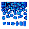 60Pcs 6 Styles Handmade Silver Foil Lampwork Beads FOIL-PH0001-01-6