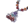 Natural & Synthetic Gemstone Pendant Necklaces NJEW-G324-A-3