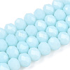 Opaque Solid Color Glass Beads Strands EGLA-A034-P3mm-D06-1