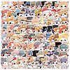 100Pcs Cat Shape PVC Waterproof Self-adhesive Cartoon Stickers PW-WG11207-01-2