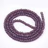 Opaque Solid Color Glass Beads Strands GLAA-S178-12A-12-2