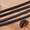 Flat Braided Leather Cord WL-WH0003-09A-5