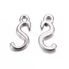 Alloy Letter Pendants PALLOY-X0037-68P-3