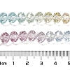 Transparent Painted Glass Beads Strands X1-DGLA-A034-T6mm-A15-3