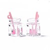 Imitation Drink Resin Pendants LS-CRES-S359-32L-4