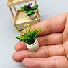 Mini Plastic Artificial Plant Ornaments MIMO-PW0001-192D-1