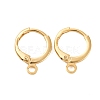 Brass Huggie Hoop Earring Findings KK-L179-04G-A-01-1