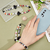 ARRICRAFT 2Pcs Colorful Beads Plastic Pearl Heart Beaded Chain Moblie Straps AJEW-AR0001-61-3